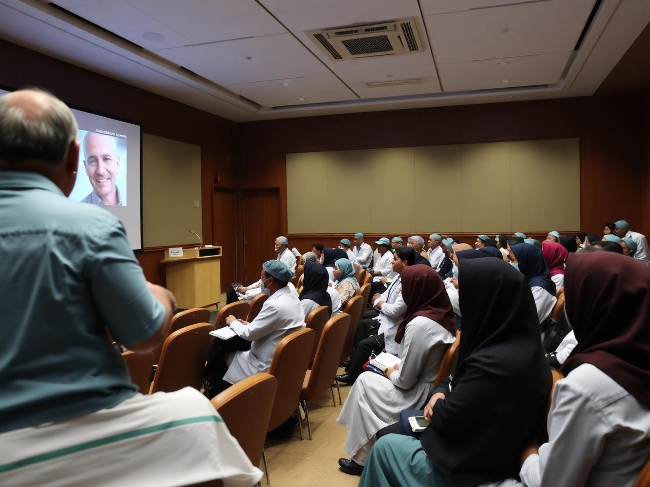 Seminar kesehatan pendengaran dengan peserta tenaga kesehatan